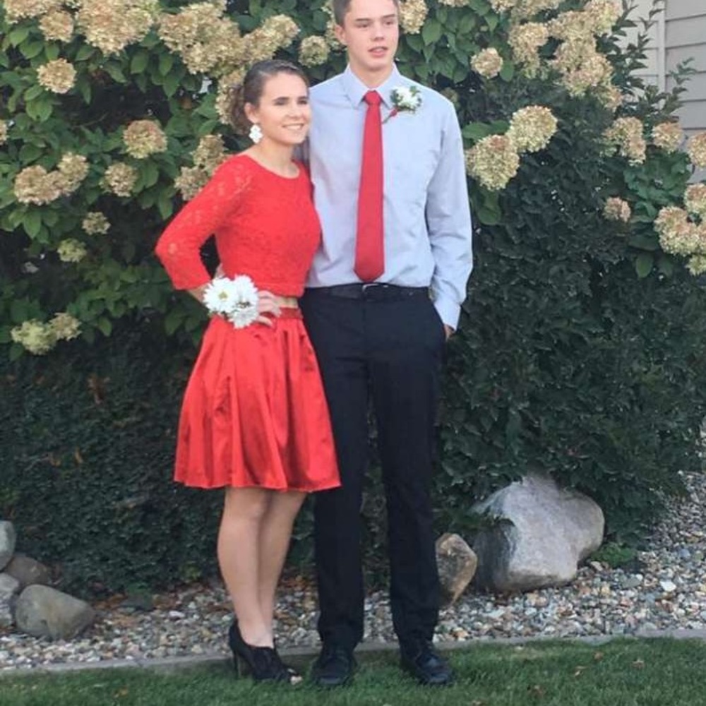 Red homecoming dress